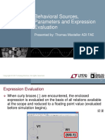 Ltspice Behavioral Sources Parameters and Expression Evaluation PDF