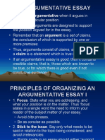 The Argumentative Essay Guide