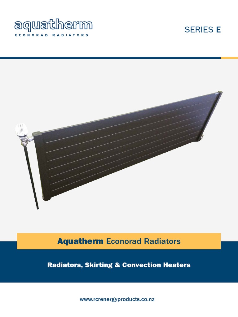 Aquatherm Econorad Radiators Overview | PDF | Length | Pipe (Fluid ...