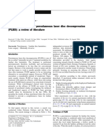 Experimental Basis of Percutaneous Laser Disc Decompression (PLDD) : A Review of Literature