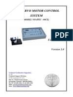 DC Servo Motor Control System User Manual