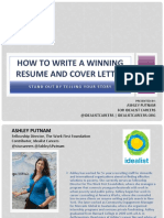 How To Write A Winning Resume and Cover Letter