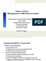 Implementation of Flow Management in Mipv6 Environment: Draft-Soliman-Monami6-Flow-Binding-03