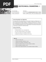 Geotechnical Engineering - I: Course Description and Objectives