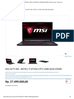 Jual MSI GE75 9SE - 867ID - I7-9750h - RTX 2060 6GB GDDR6 - Review - Harga