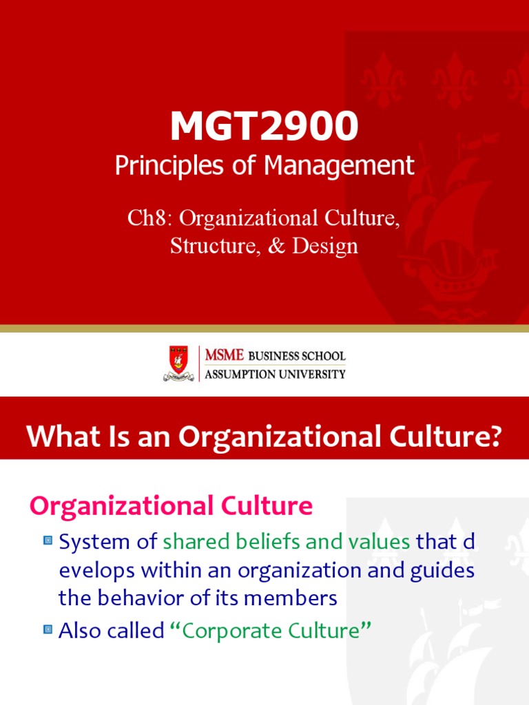 Understanding Organizational Culture & Structure | PDF | Organizational ...
