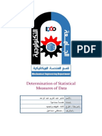 Determination of Statistical Measures of Data