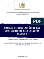 Manual de regulación de las  Comisiones de Alimentación Escolar. 121219