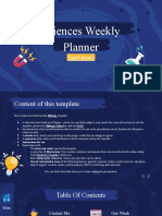 Sciences Weekly Planner: Start Now!