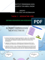 1.1 - Definisi Kesihatan Dan Kesejahteraan Diri