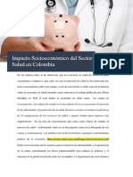 Impacto Socioeconómico Del Sector Salud en Colombia