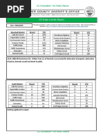 (U) Daily Activity Report: Marshall District