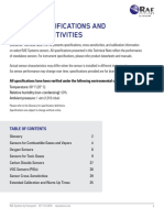 Sensor Specifications and Cross-Sensitivities