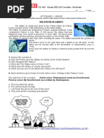 The Statue of Liberty - Nonfiction Reading Test 5: Name: Wissem ...