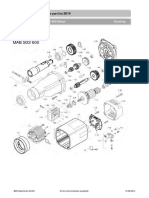 MAB 600 Motor Drawing: Spare Part List