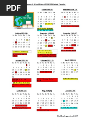 Somersworth School District Calendar 2020 2021 | PDF | Observances |  Holidays