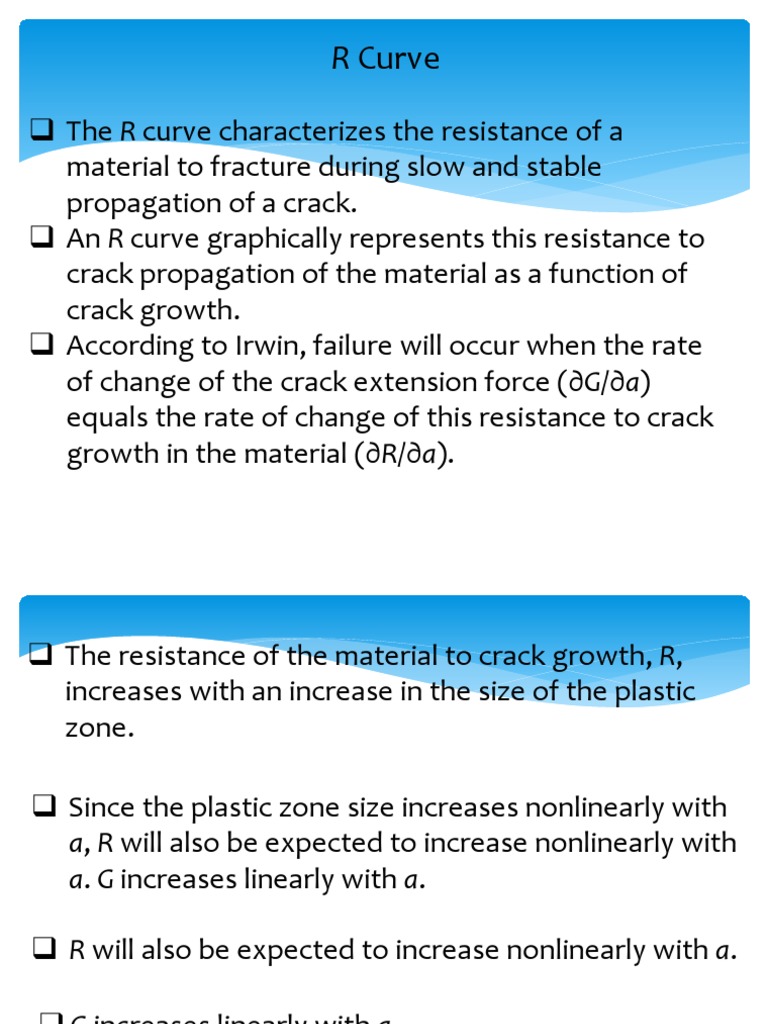 Understanding R Curve in Fracture Mechanics | PDF | Fracture Mechanics ...