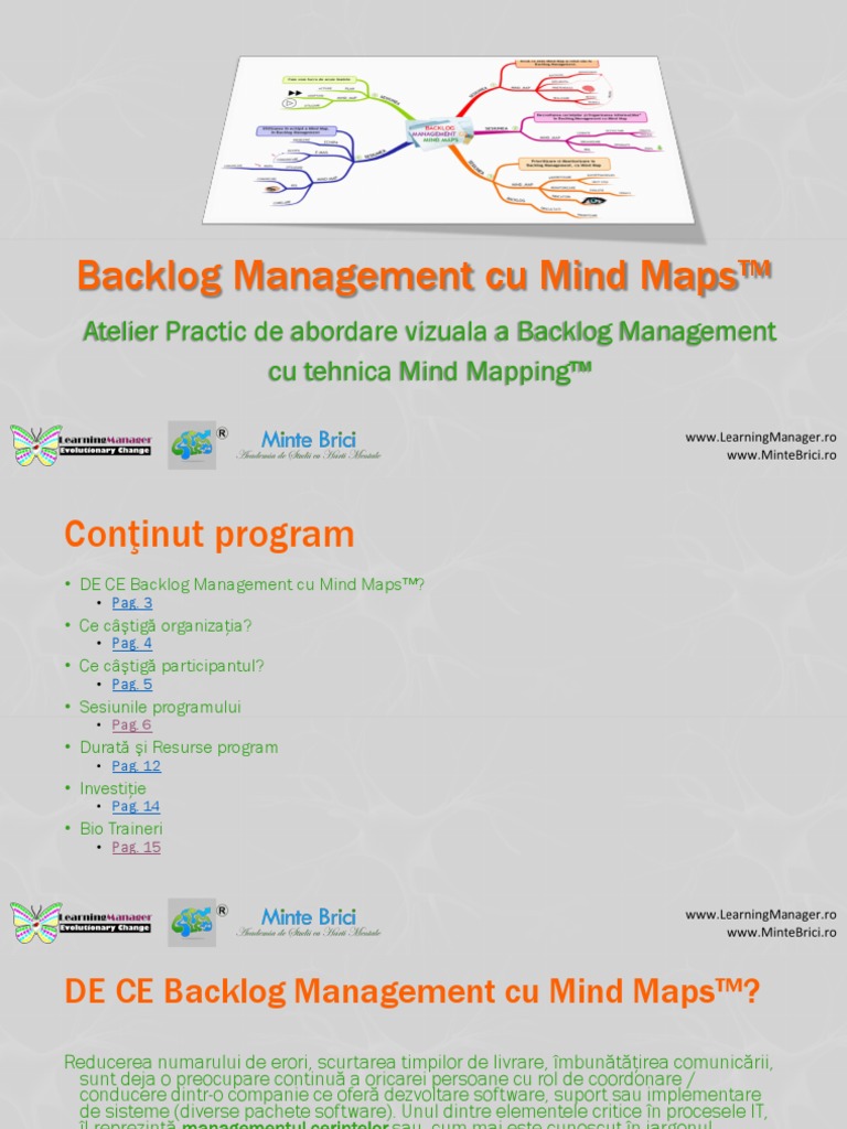 Backlog Management Cu Mind Maps | PDF