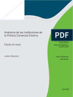 Anatomía de Las Instituciones de La Política Comercial Externa Estudio de Casos Es PDF