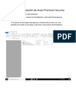 Guía de Instalación de Avast Premium Security
