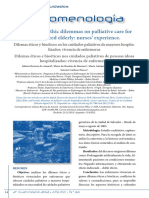 Bezerra Do Amaral Et Al. - 2011 - Cultura de Los Cuidados Ethic and Bioethic Dilemmas On Palliative Care For Hospitalized Elderly Nurses PDF