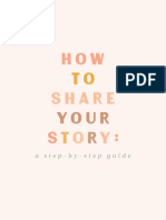 How To Share Your Story A Step