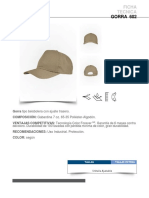 Ficha Tecnica Gorra