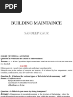 Building Maint. BY SANDEEP KAUR