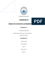 Impacts of Coronavirus On Bangladesh Economy. MD - Naim Khan-1611823030-SL-09-Sec-07 PDF