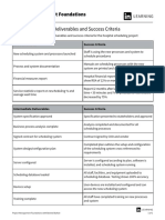 Hospital Case Study Deliverables and Success Criteria: Project Management Foundations