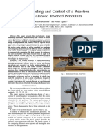 Design and Control of an Inverted Pendulum Balanced by a Reaction Wheel