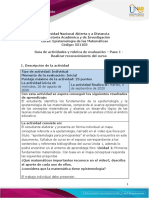 Guía de actividades y rúbrica de evaluación - Unidad 1 - Paso 1 - Realizar reconocimiento del curso