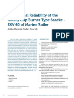 Reliability of Rotary Cup Burners in Marine Steam Boilers