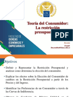 Teoria Del Consumidor - Restriccion Presupuestaria 2019 PDF