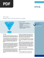 Rta-Osek Renesas SH2A With The Renesas Compiler: Features at A Glance