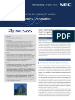 Renesas Electronics Corporation: Supply Chain Management Solution Utilizing SAP Template