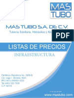 Mas Tubos Sa de CV LISTAS DE PRECIOS 2020 PDF