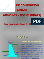 Muros de Contencion - NSR-10 - Aci-318-19 - NSR-21 - Draft PDF