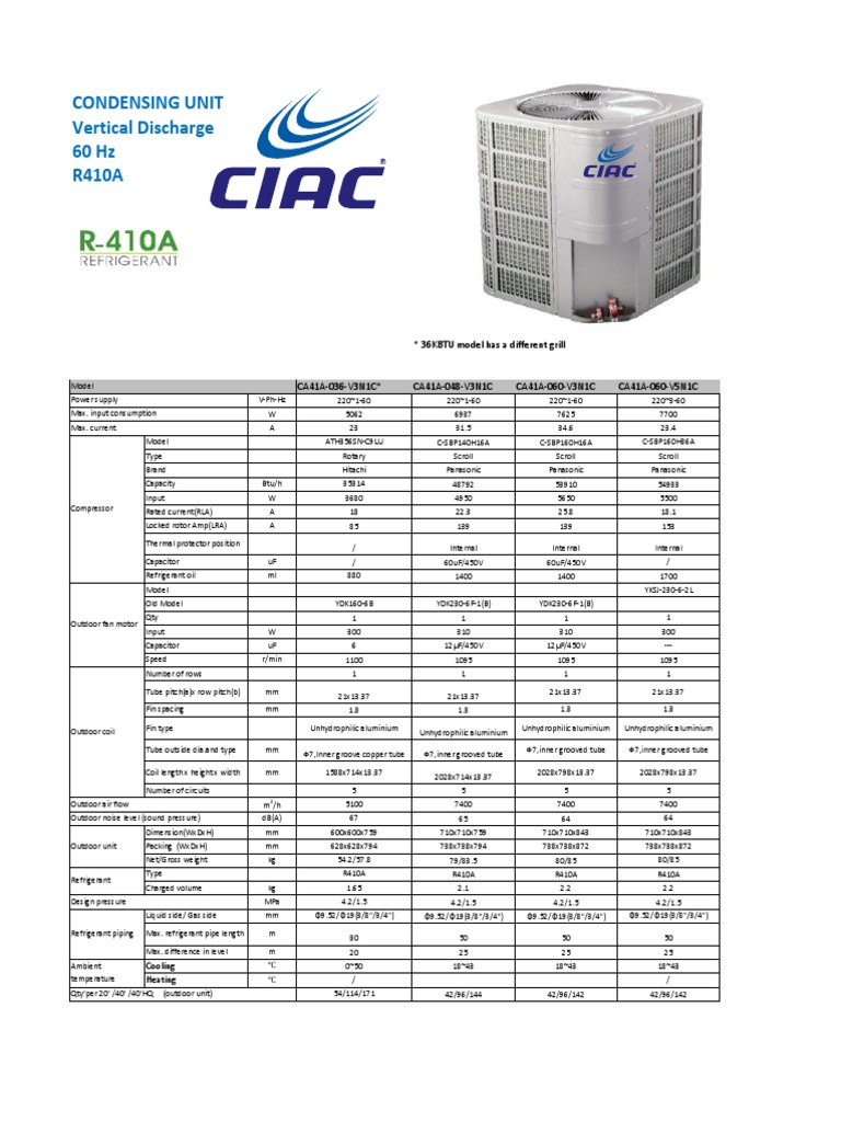 Condensadora Ciac PDF | PDF | Pipe (Fluid Conveyance) | Air Conditioning
