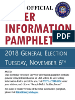 2018 Utah Voter Information Pamphlet