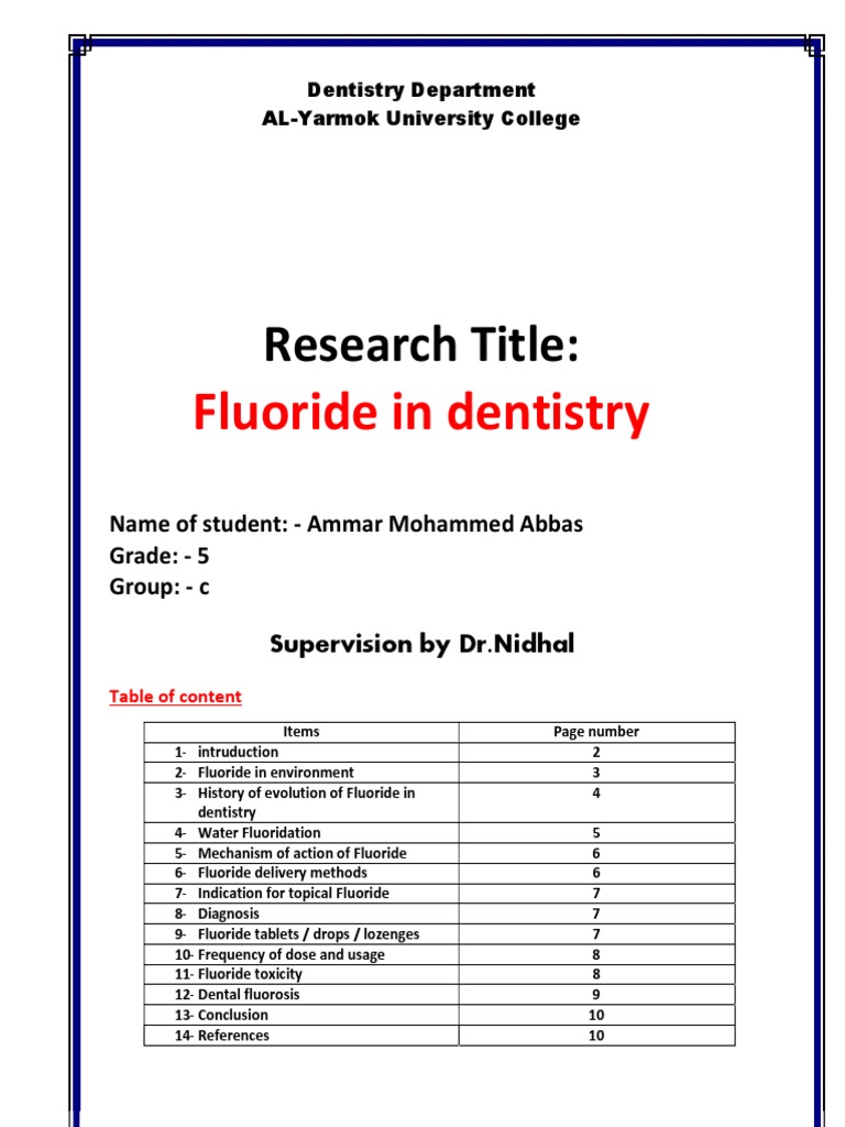 Fluoride Delivery Methods in Dentistry | PDF | Fluoride | Tooth Enamel
