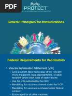 General Principles For Immunizations