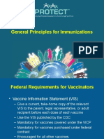 General Principles For Immunizations