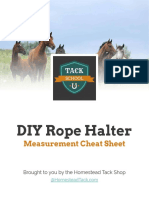 DIY Rope Halter Cheat Sheet PDF
