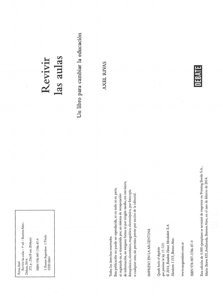 01 - RIVAS, Axel - para Qué Ser Docente Hoy PDF | PDF