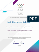 Career Transition Preparing For Future Success - Achievement Certificate PDF