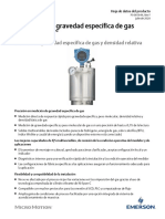 Medidores de Gravedad Específica de Gas Micro Motion