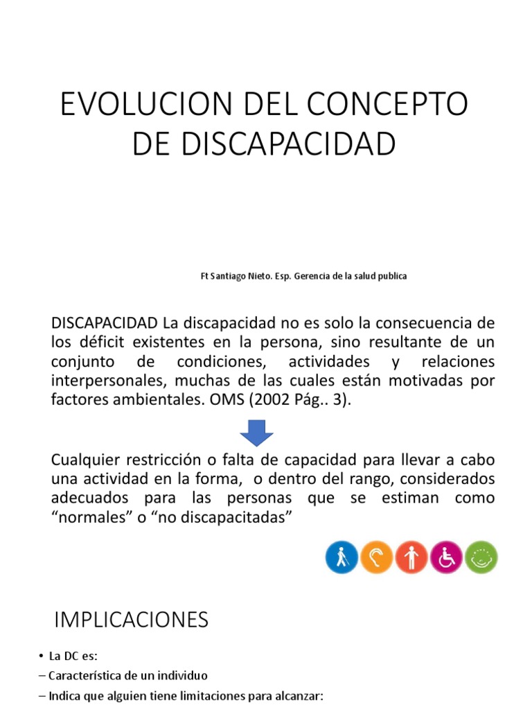 Clase Evolucion Del Concepto de Discapacidad PDF | PDF | Invalidez ...