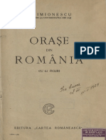 Orașe Din România (1929) - I. Simionescu