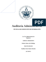 Unidad IV Actividad I Auditoria Administrativa Jonathan Suárez